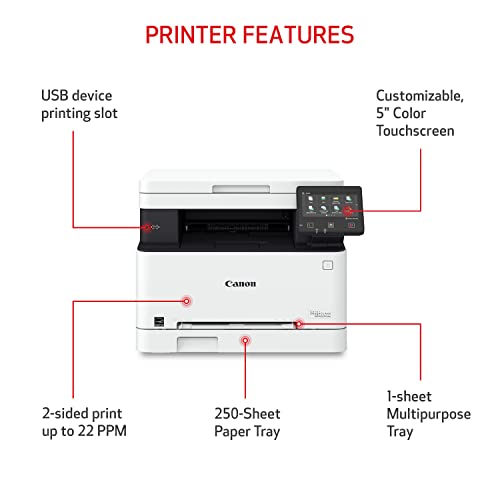 CANON IMAGECLASS MF653CDW WIRELESS DUPLEX COLOR LASER PRINTER - WHITE - Like New