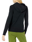AMAZON ESSENTIALS WOMEN'S CLASSIC-FIT LONG-SLEEVE V-NECK HOODED SWEATSHIRT WRAP - Brand New