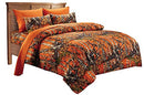 Design 1 Piece Comfofter, Orange, Twin - Brand New