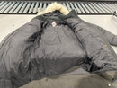 SPIRE BY GALAXY JACKET QUILTED PUFFER FAUX FUR SIZE: WOMEN LARGE - GUNMETAL - Brand New