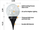 HAKOL SOLAR GLOBE LIGHTS OUTDOOR WATERPROOF - 4 PACK - WARM YELLOW - Like New