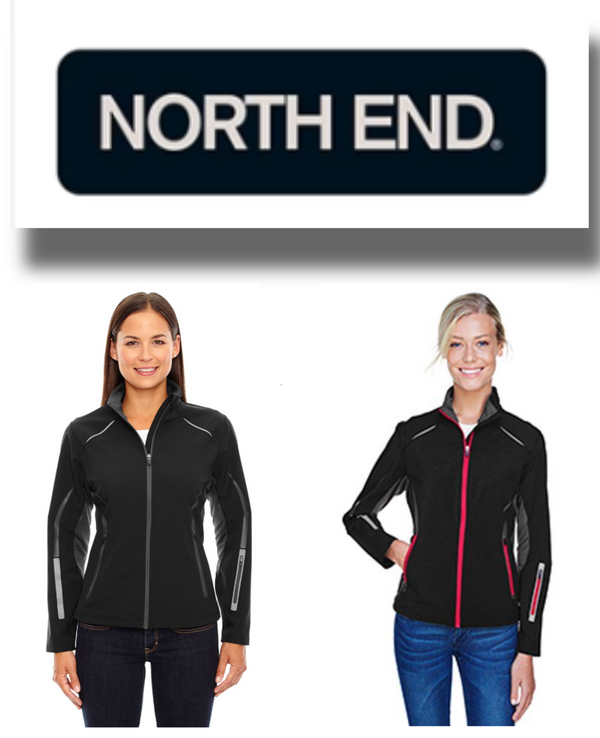 78678 North End Women's 3-Layer Light Bonded Hybrid Soft Shell Jacket New