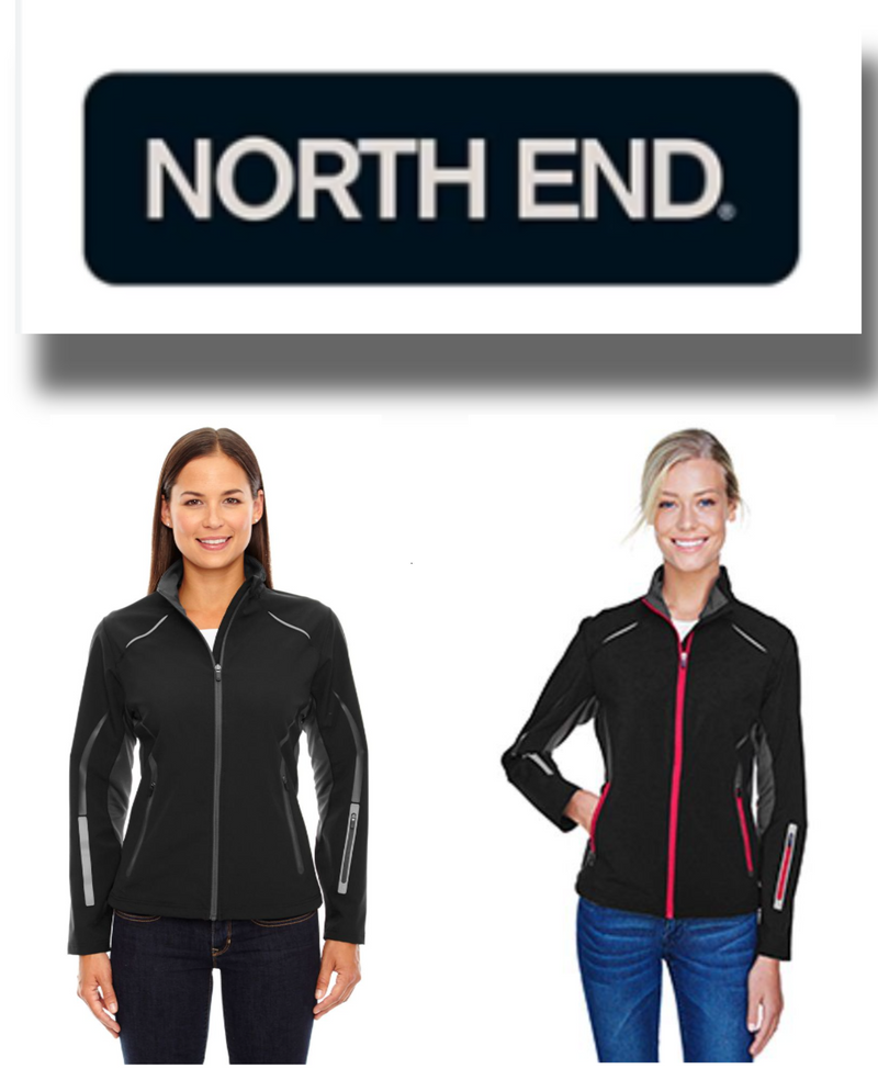 78678 North End Women's 3-Layer Light Bonded Hybrid Soft Shell Jacket Brand New