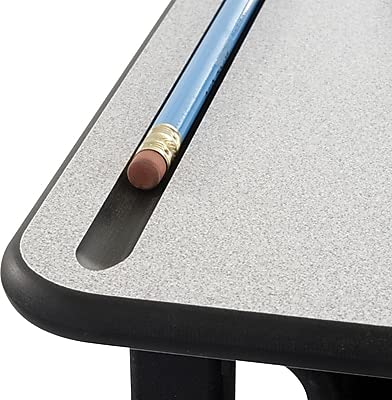 SAFCO ALPHABETTER STUDENT STANDING DESK BOOK BOX ADJUSTABLE HEIGHT - GRAY - Like New