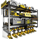 POKIPO LARGE POWER TOOL ORGANIZER WALL MOUNT 4 LAYERS PKP231128 - BLACK - Like New
