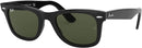 RAY-BAN ORIGINAL WAYFARER SQUARE SUNGLASSES 52 MILLIMETER - BLACK/G-15 GREEN - Like New