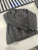 KYZER KRAFT LEATHER MOTO JACKET - SIZE: WOMEN S - BLACK - Like New