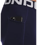 1366075 UNDER ARMOUR MEN'S COLDGEAR LEGGINGS MIDNIGHT NAVY/WHITE M - Brand New