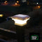 Home Zone Security 2 Pack Solar Post Cap Lights 12 Lumens ELI1243G White Like New