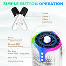 DFTRT KARAOKE MACHINE, PORTABLE KARAOKE SPEAKER ADULTS KIDS - WHITE - Like New