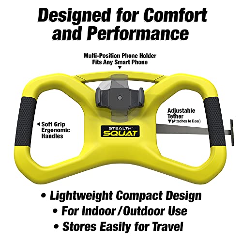 STEALTH FITNESS SQUAT TRAINER HOME FITNESS EQUIPMENT YELLOW - Like New