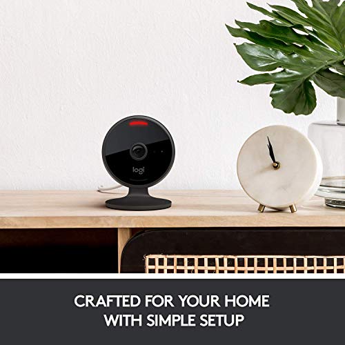 Logitech Circle View Weatherproof Wired Home Security Camera - Black - Like New
