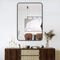 2 Pack Bathroom Mirror Wall Rounded Rectangle 24" x 36" 115103B-2P - Black - Like New