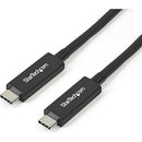 StarTech.com Active 40Gbps Thunderbolt 3 Cable 3.3ft/1m TBLT3MM1MA - Black - Like New