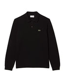 LACOSTE MEN'S SHORT SLEEVE CLASSIC PIQUE POLO SHIRT SIZE MEN L BLACK - Brand New