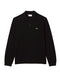 L131251 LACOSTE MEN’S CLASSIC FIT LONG-SLEEVE POLO SHIRT BLACK MEN XL - Brand New