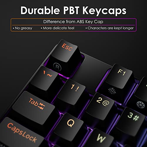 DURGOD TGK-300 Mechanical Gaming Keyboard for Windows Mac PC Laptop Tablet Like New