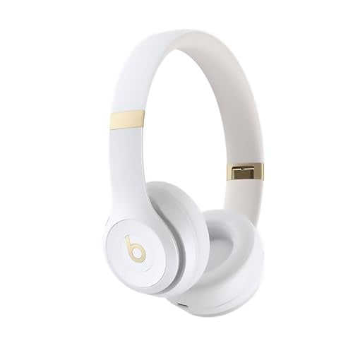 BEATS SOLO 4 - WIRELESS BLUETOOTH ON-EAR HEADPHONES - MC2M4LL/A WARM WHITE - Like New