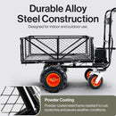 SuperHandy Utility Service Cart Power Wagon Wheelbarrow GUO095 - Orange - Brand New