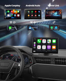 UNBRANDED PORTABLE APPLE CARPLAY 9" SCREEN CAR STEREO WITH 4K DASH CAM/REAR CAM - Like New