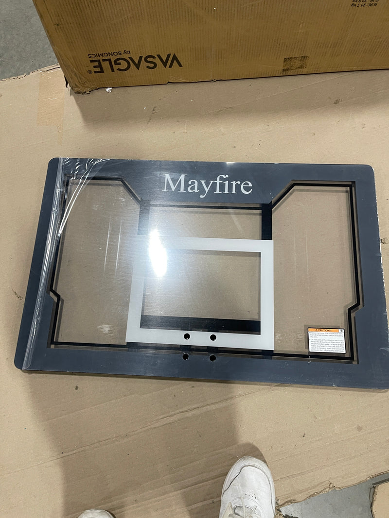 MAYFIRE BASKETBALL HOOP OUTDOOR PORTABLE SYSTEM 33" BACKBOARD 33MFZ2T-G - GRAY - Like New