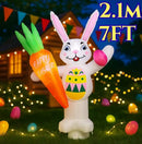 EASTER BUNNY 1.8M INFLATABLE DECORATIONS BALLOON RABBIT - MULTICOLOR - Like New