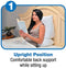 CONTOUR FLIP PILLOW 10-IN-1 REST POSITIONS WEDGE PILLOW 30-600V - WHITE - Like New