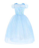 JERRIS APPAREL FLOWER GIRLS DRESS PRINCESS COSTUME BUTTERFLY SIZE 5T - SKY BLUE - Like New