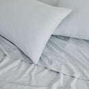 GREAT BAY HOME TENCEL LYOCELL & LINEN BLEND MAGDALENA COLLECTION KING - BLUE - Like New