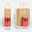 BOLTHY SMALL KRAFT PAPER BAGS 100PCS 5.91 X 3.15 X 8.27 (14X8X20CM) PAPER BAGS - Like New