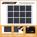 24 Pack, 96 SQFT 24" x 24" 1/2" Extra Thick Floor Exercise Mat Home Gym - Brand New