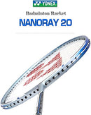 YONEX NANORAY 20 New Badminton Racket,Silver/Blue 3U/G5 Pre-Strung B06WW5BX13 - Brand New