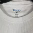 BLUE ICE MEN'S WAFFLE KNIT HENLEY THERMAL SHIRT BRIGHT - SIZE: MEN L - WHITE - Brand New