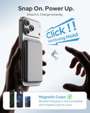 TRKOY FOR MAGSAFE PORTABLE CHARGER 5000MAH SLIM WIRELESS MAGNETIC W5 GRAY - Like New
