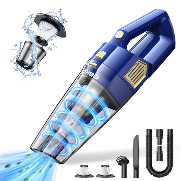 DBHAL HANDHELD VACUUM CORDLESS 15000PA POWERFUL PA-143 - PURPLE - Scratch & Dent