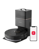 ROBOROCK ROBOT VACUUM AND MOP SELF-EMPTYING 5500 PA MAX SUCTION - BLACK - Like New