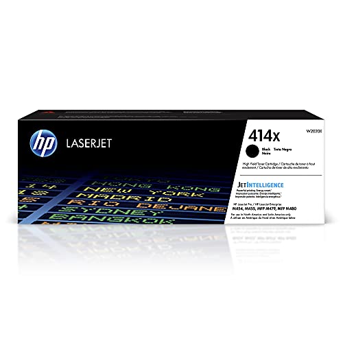 HP 414X BLACK HIGH-YIELD TONER CARTRIDGE WORKS HP LASERJET W2020X - BLACK Like New