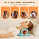 HARRFLOW NECK MASSAGER PORTABLE NECK TRACTION DEVICE,CERVICAL HEATING TURQUOISE - Like New