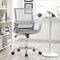 AFO Home Office Chair Mid Back Breathable Mesh Height Adjustable - Grey - Like New