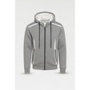 BLU ROCK MEN'S SLIM FIT FAUX FLEECE LINED FULL ZIP HOODIE - XL - HEATHER GRAY - Brand New
