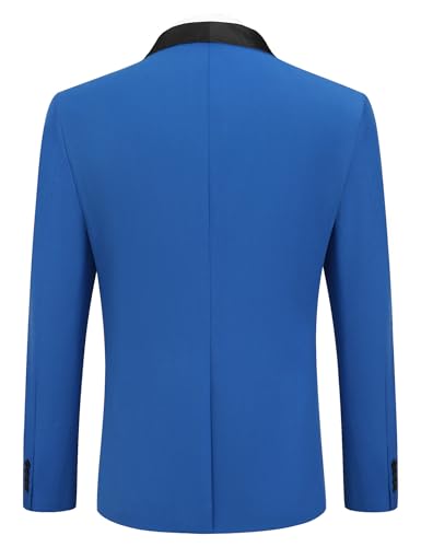 COOFANDY MENS TUXEDO JACKET WEDDING SUIT JACKET SLIM FIT BLAZER - M - ROYAL BLUE - Brand New