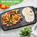 GreenLife 20" Extra Large Electric Griddle Graphite B09RGQ4JHC - NEW - Brand New