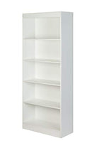 ONSPACE ESSENTIALS 5-TIER BOOKSHELF, 50-LD0101SHLF-WHITE - WHITE - Like New