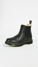 21045001 DR MARTENS 2976 LEONORE BURNISHED WYOMING LEATHER BOOT WOMEN BLACK 9 - Brand New