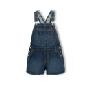 WONDER NATION GIRLS DENIM SHORTALL - SIZE: YOUTH XL (14-16) - DARK ENZYME - Brand New