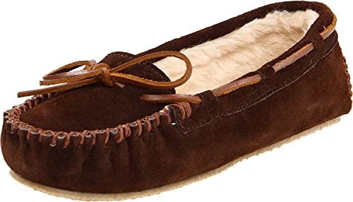 4012 MINNETONKA WOMEN'S CALLY SLIPPER CHOCOLATE SIZE 8 - Like New