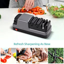 HTOVILA KNIFE SHARPENER: 4 IN 1 ELECTRIC TOOL, DIAMOND - Scratch & Dent