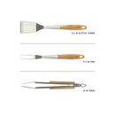 Oster Balincourt Stainless Steel Grilling Tool Set W/Wooden Handles, B0DKLGNFXD - Brand New