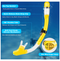 Zipoute Snorkel M61019 Dry Top Snorkeling Gear for Adults Yellow Like New