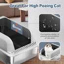 FURKID Litter Box Lid, XL Large Box for Large Cats, Non-Stick, MSP001-1-Gray - Like New